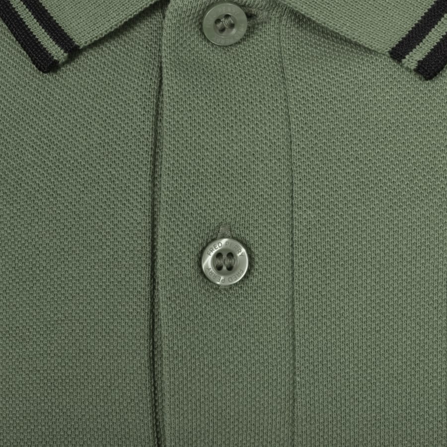 Fred Perry Twin Tipped Polo T Shirt Green | Mainline